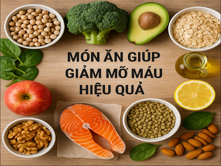 Món ăn giúp giảm mỡ máu hiệu quả