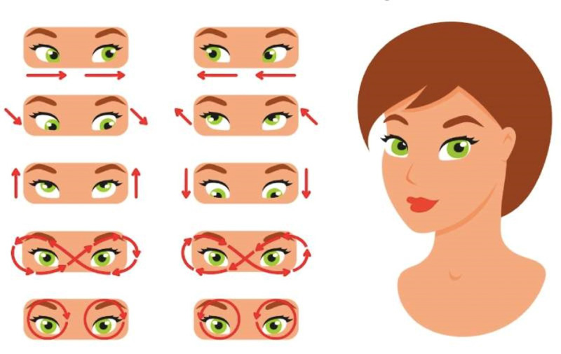 Một số bài tập tốt cho mắt