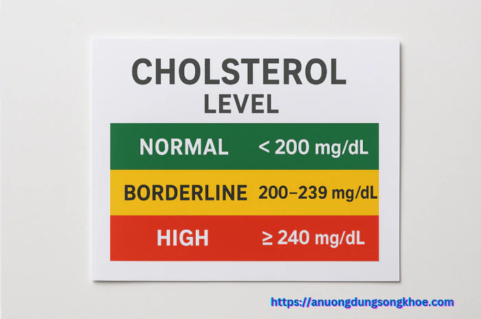 bảng chỉ số cholesterol toàn phần, cholesterol cao bao nhiêu là nguy hiểm