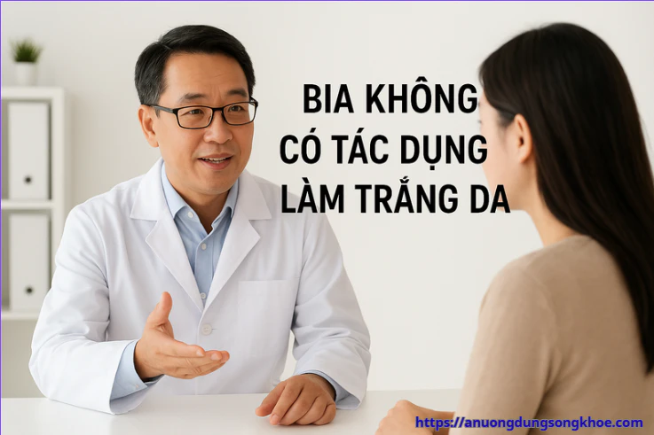 Bia không có tác dụng làm trắng da thật sự