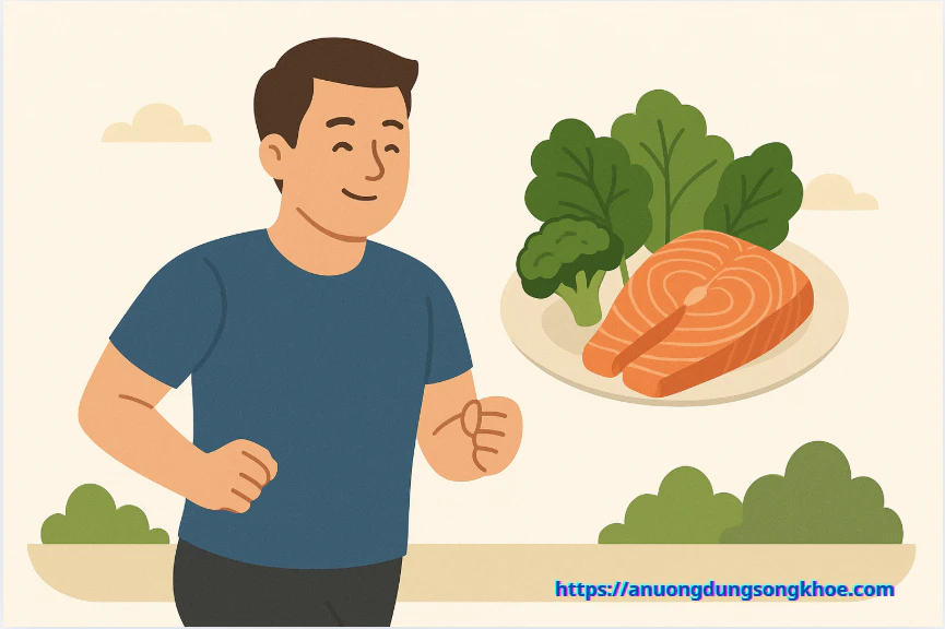 Cách giảm triglyceride an toàn: tập thể dục, ăn uống lành mạnh, duy trì cân nặng hợp lý.