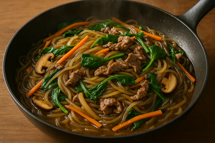 Cách làm miến trộn Hàn Quốc japchae ngon và đơn giản tại nhà