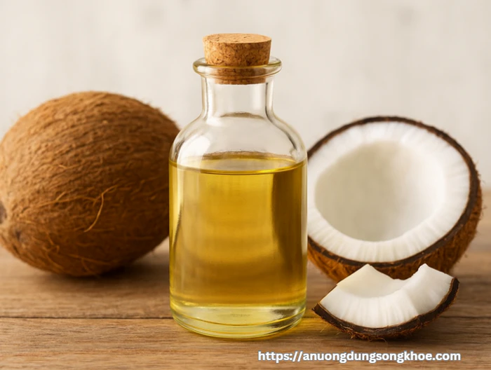 Dầu dừa nguyên chất dưỡng da tự nhiên giúp da sáng khỏe