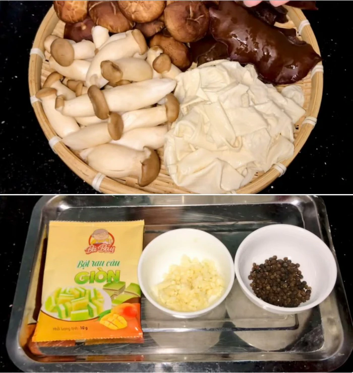 Nguyên liệu tươi ngon để làm giò thủ chay tại nhà