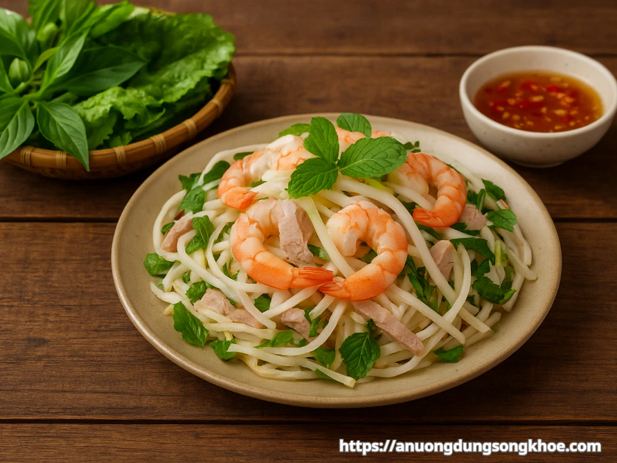 Gỏi củ hủ dừa – đặc sản ẩm thực Bến Tre tươi ngon