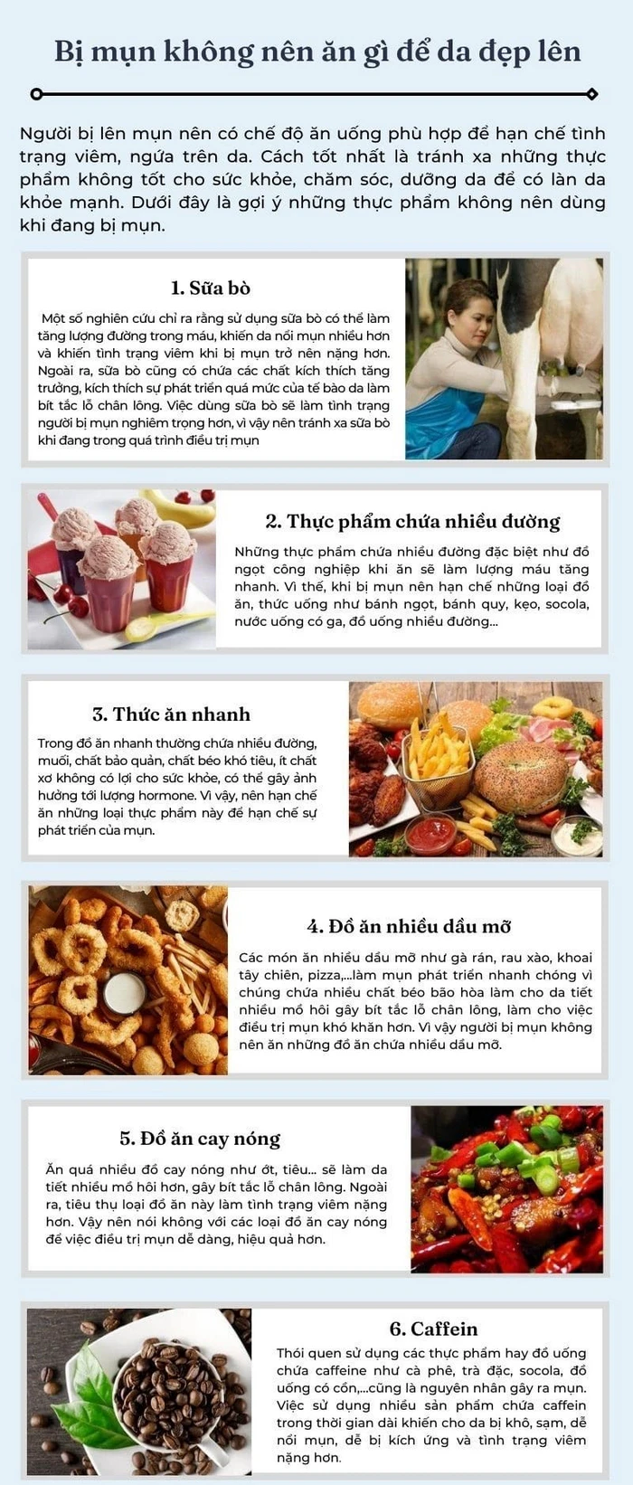 4. Thực phẩm giàu kẽm & hỗ trợ collagen