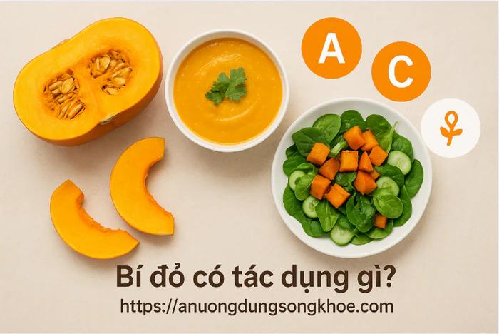 Lợi ích của bí đỏ đối với sức khỏe tổng thể