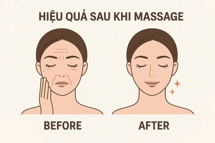 Lợi ích của massage mặt đối với da và sức khỏe
