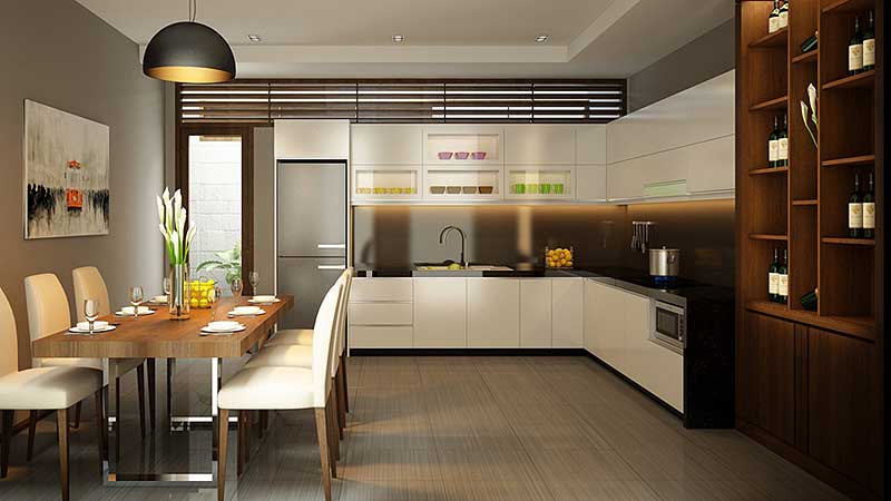 Lỗi phong thủy cần tránh khi thiết kế phòng bếp hướng Đông Nam