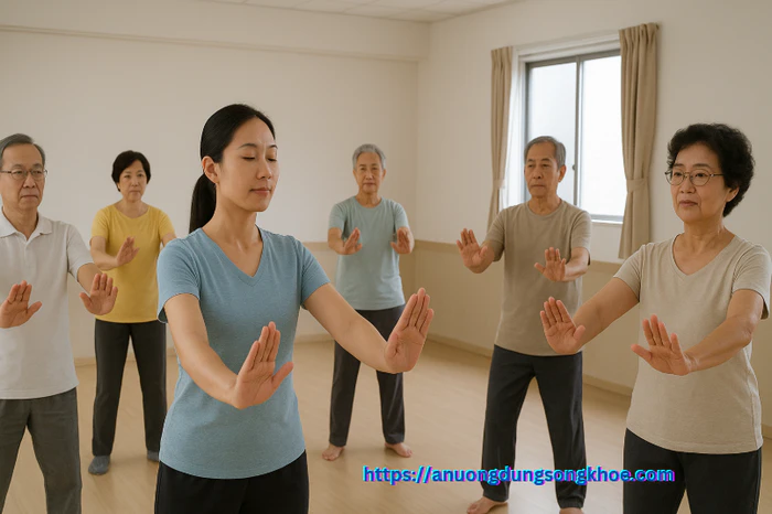 Lớp học dưỡng sinh giúp người tập duy trì sức khỏe và kết nối cộng đồng