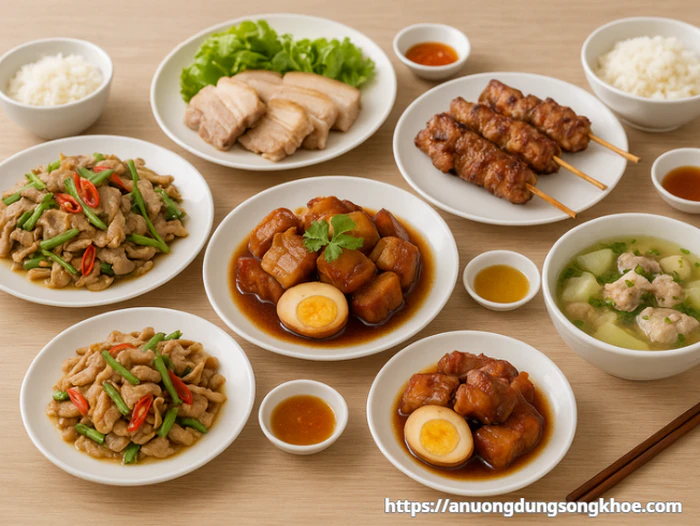 món ngon từ thịt lợn đa dạng và hấp dẫn
