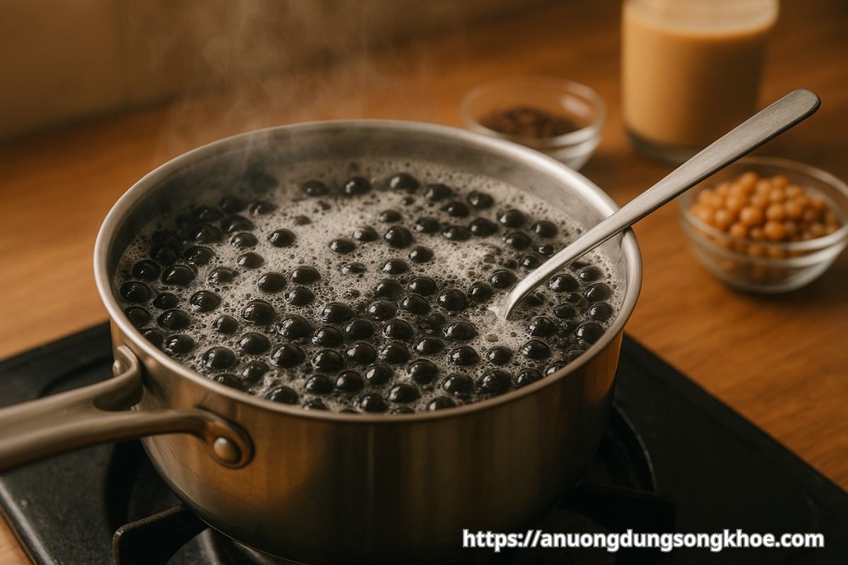 Cách nấu trân châu dai ngon như ngoài tiệm