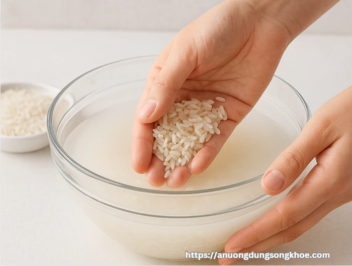 Cách rửa mặt bằng nước vo gạo làm trắng da tự nhiên tại nhà