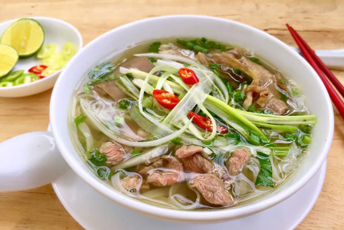 Món ăn đặc trưng miền Bắc là phở Hà Nội