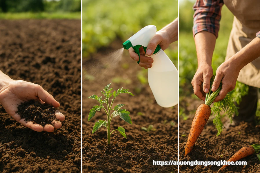 Quy trình sản xuất thực phẩm hữu cơ – tiêu chuẩn USDA, EU, Việt Nam