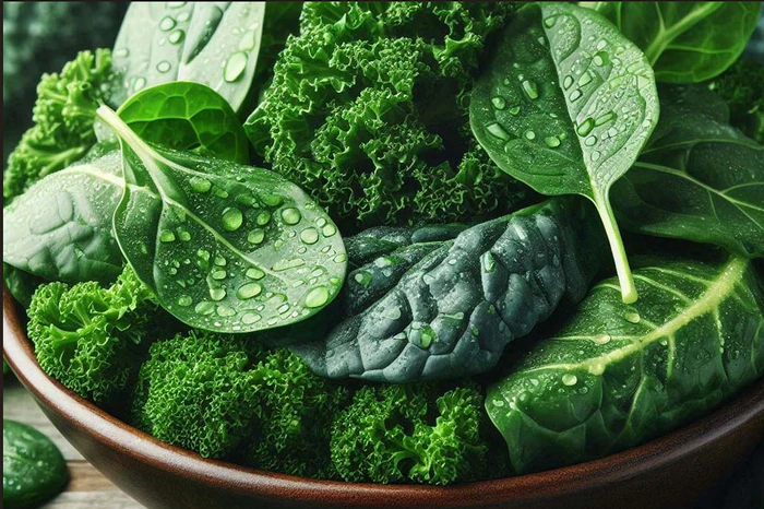 Rau xanh lá đậm giúp detox và giảm cân tự nhiên