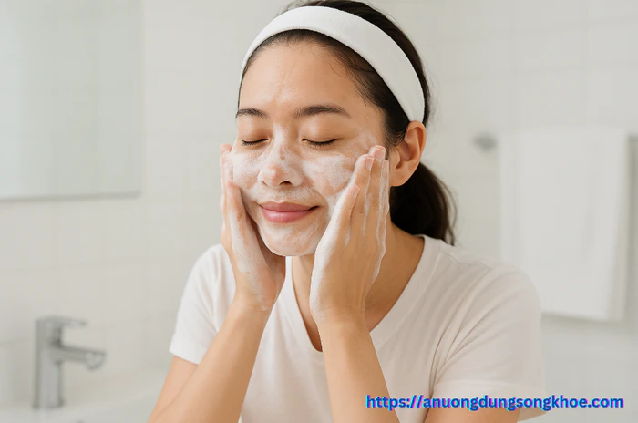 Cách rửa mặt đúng giúp da sạch sâu mà vẫn giữ ẩm và khỏe mạnh.