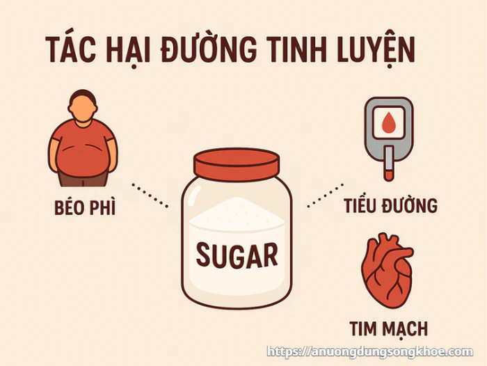 Đường tinh luyện có tốt không? Sự thật dinh dưỡng & lời khuyên từ chuyên gia