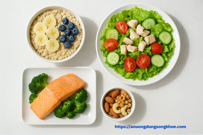 Thực đơn ăn healthy 1 ngày đơn giản, cân bằng dinh dưỡng và tốt cho sức khỏe
