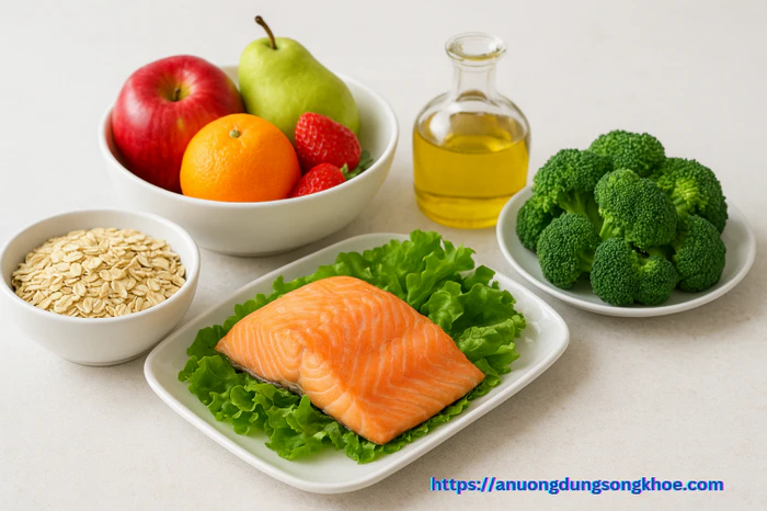 Thực đơn lành mạnh giúp người bị mỡ máu cao kiểm soát cholesterol