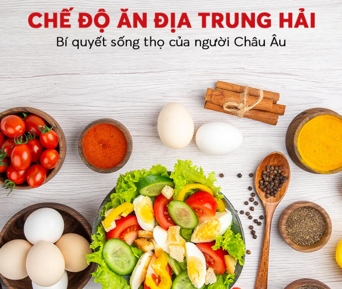 Thực phẩm chính trong chế độ ăn Địa Trung Hải tốt cho sức khỏe