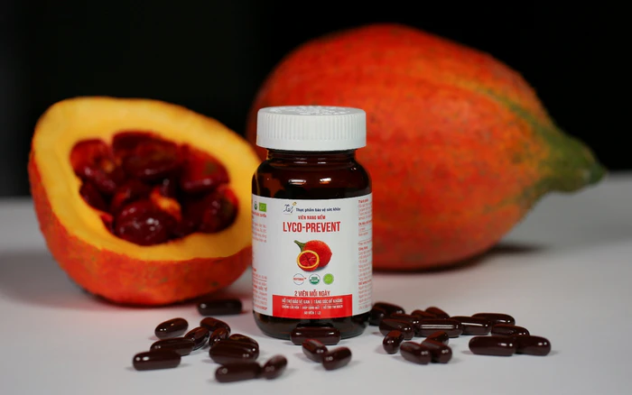 Viên uống lycopene hỗ trợ bổ sung dưỡng chất khi chế độ ăn thiếu rau củ quả