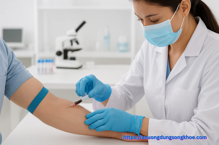 xét nghiệm định lượng cholesterol toàn phần, kiểm tra cholesterol máu